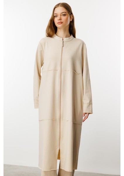 Fully Pamuk Karışımlı Ince Örme Spor Kap/ Ferace-Taş modelleri