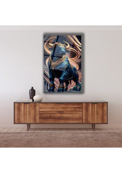 Boğa Cam Tablo