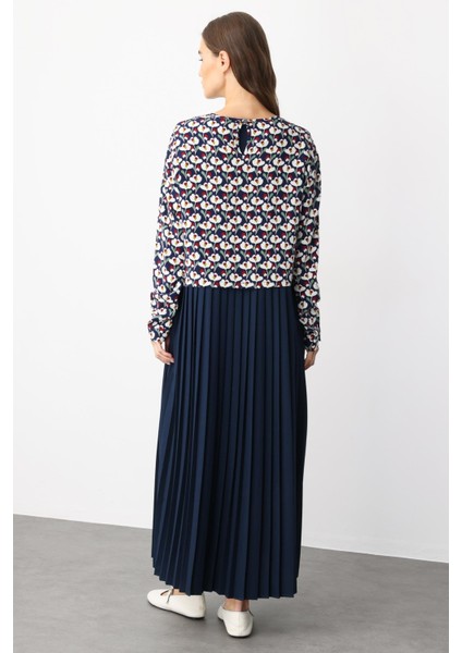 Aller Üst Empirme Alt Pilise Elbise Zamansız Kap-Elbise-Laci indirimleri