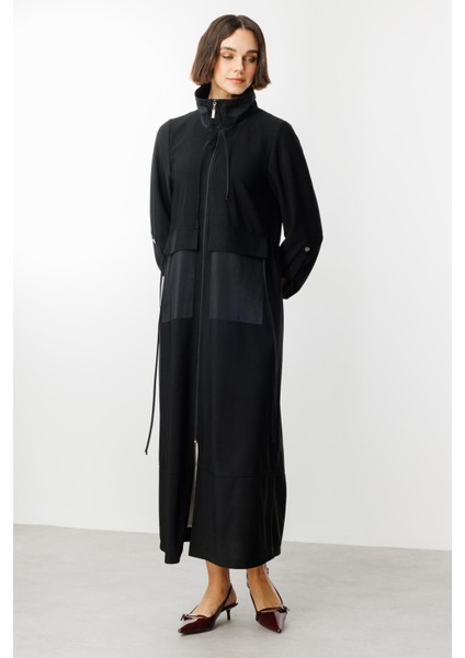 Spl Dökümlü Ince Kumaş Spor Kap/ferace-Siyah fırsatları