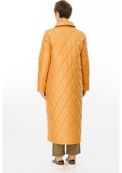 Paris Hafif Elyaf Yalıtımlı Baharlık Trençkot Kap Kaban-Hardal fırsatları