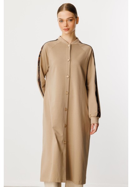 F/ı Leopar Garni Pamuk Karışımlı Ince Örme Kap/ Frrce-Vizon fırsatları