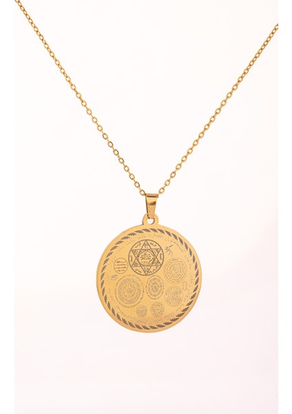 Altın Renk Titanyum Kaplama Çelik Kolye Paslanmaz Zincir Kararmaz, Paslanmaz Dayanıklı