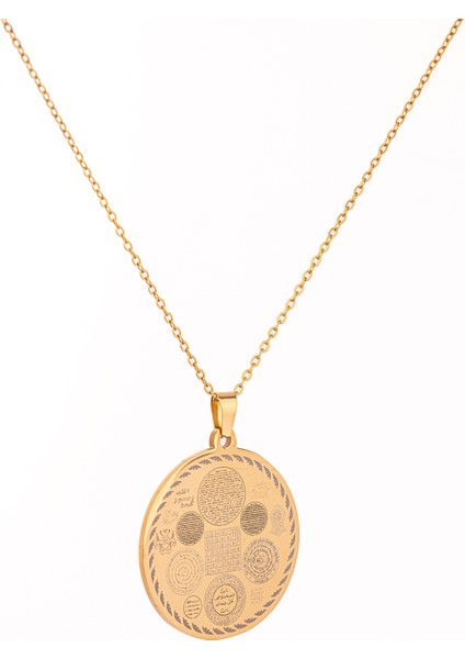 Altın Renk Titanyum Kaplama Çelik Kolye Paslanmaz Zincir Kararmaz, Paslanmaz Dayanıklı indirimleri