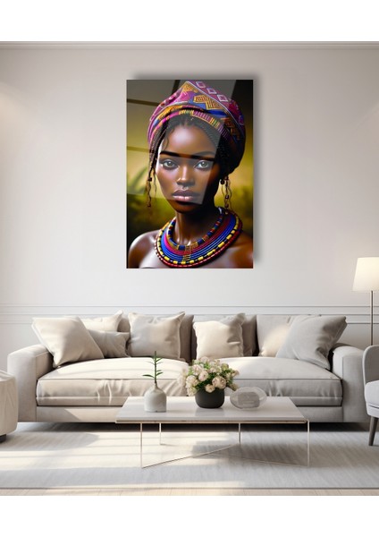 Geleneksel Afrikalı Kadın Cam Tablo modelleri