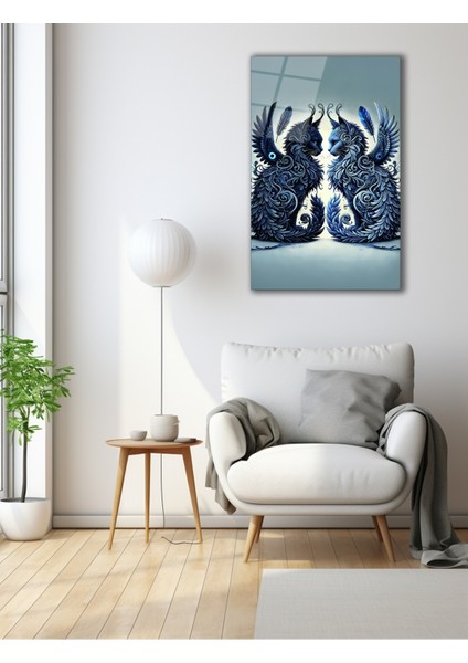 Ikiz Kediler Cam Tablo fiyatları