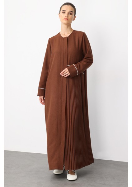 Lcn Pilise Biye Detaylı Ipekçe Doku Hafif Kap-Ferace-Kahve fiyatları