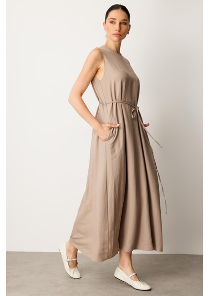 Aller Üst Beden ve Jile Iç Kombin Ipekçe Elbise Ferace-Taş modelleri