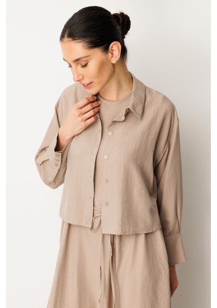 Aller Üst Beden ve Jile Iç Kombin Ipekçe Elbise Ferace-Taş indirimleri