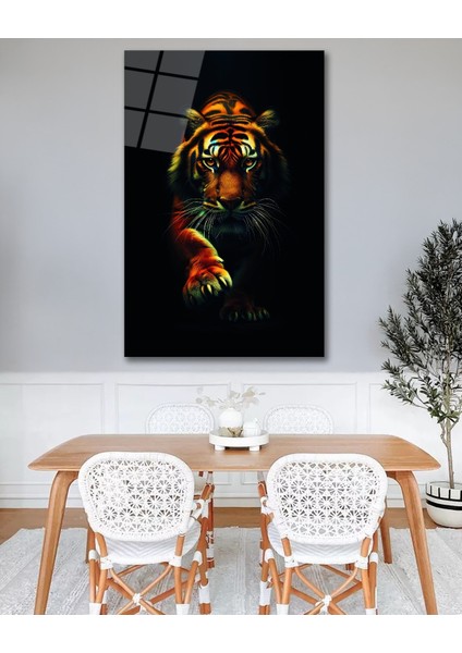 Karanlıklar Ardında Kaplan Cam Tablo fiyatları