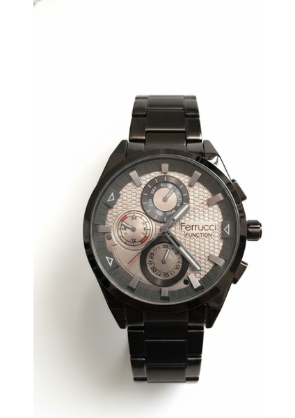 Erkek Kol Saati Siyah Renk, Gümüş Kadran – Şık Metal Kordon, 2 Yıl Garantili