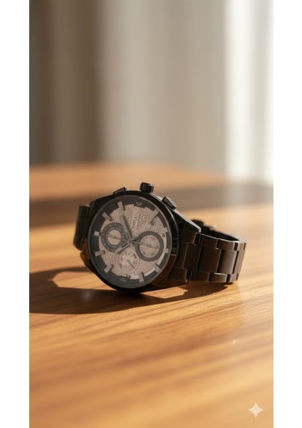 Erkek Kol Saati Siyah Renk, Gümüş Kadran – Şık Metal Kordon, 2 Yıl Garantili fiyatları