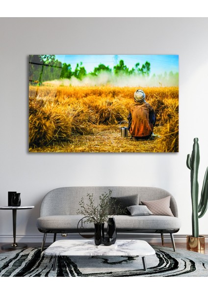 Hasat Zamanı Cam Tablo