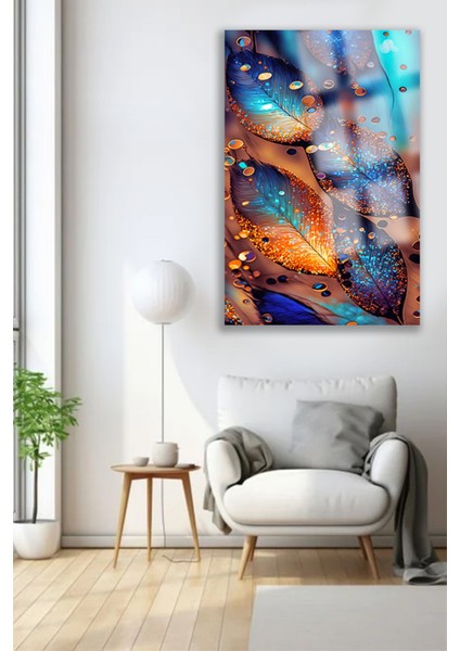 Ultra Yüksek Çözünürlüklü Cam Yağmur Yaprak Tablosu Kırılmaz Cam Tablo Ev, Salon, Hediyesi fiyatları