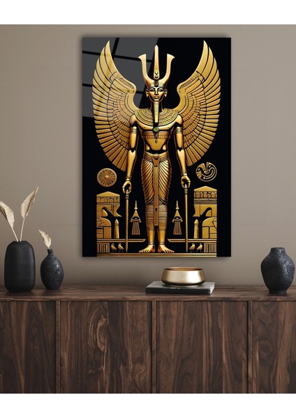 Antik Mısır Altın Pharaoh Cam Tablo indirimleri