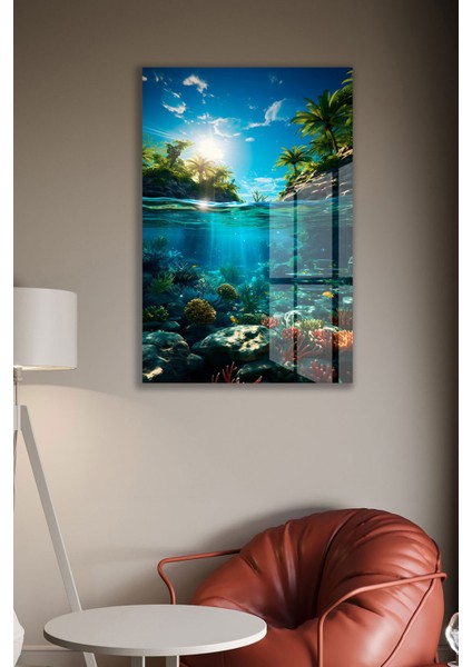 Su Altı Görüntüsü Cam Tablo