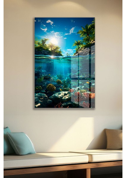 Su Altı Görüntüsü Cam Tablo modelleri