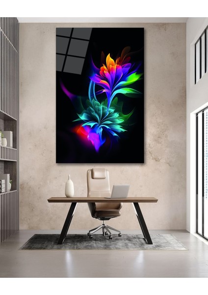 Renkli Çiçek Cam Tablo fırsatları