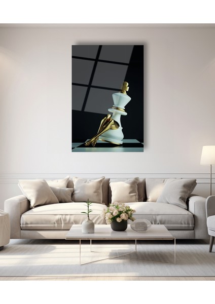 Beyaz Satranç Cam Tablo indirimleri