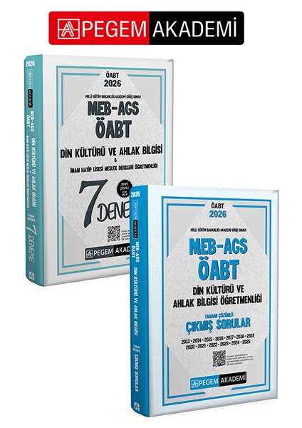PEGEM AKADEMİ 2026 MEB AGS ÖABT Din Kültürü ve Ahlak Bilgisi Tama
