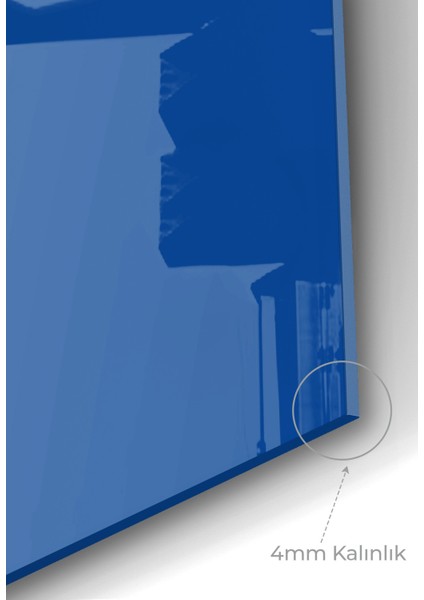 Premium Mutfak Cam Ocak Arkası Koruyucu Tezgah Ankastre Arkası Koruyucu | Lacivert modelleri