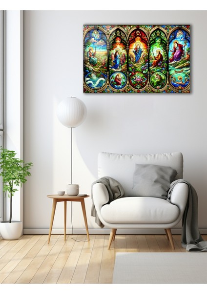 Hz. Isa Temalı Vitray Cam Tablo indirimleri