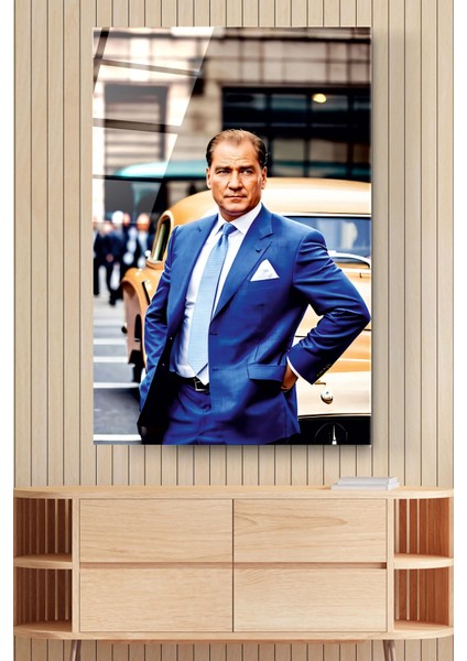 Atatürk Portresi - Yapay Zeka Tasarımlı Cam Tablo, Dekoratif Cam Tablo fiyatları