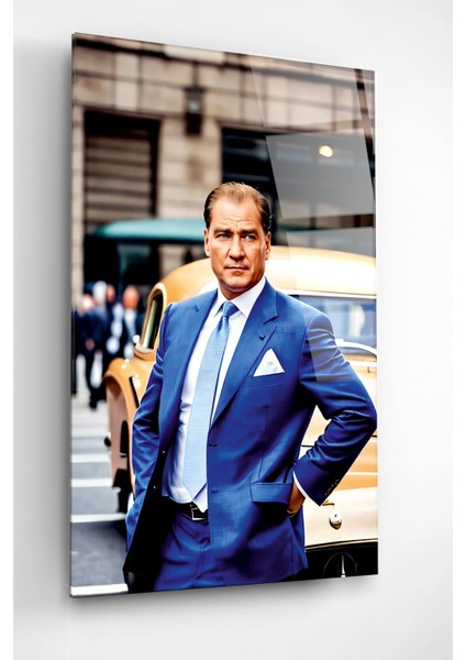 Atatürk Portresi - Yapay Zeka Tasarımlı Cam Tablo, Dekoratif Cam Tablo modelleri