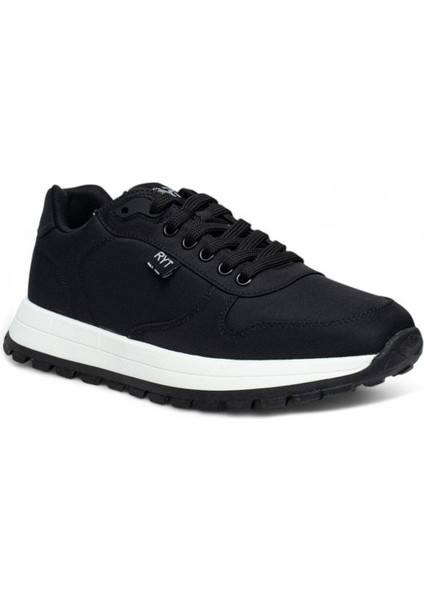 Siyah Keten Comfort Mevsimlik Yürüyüş ve Koşu Erkek Spor ayakkabı