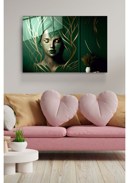 Beautiful Woman Cam Tablo Dekoratif Cam Tablo fırsatları