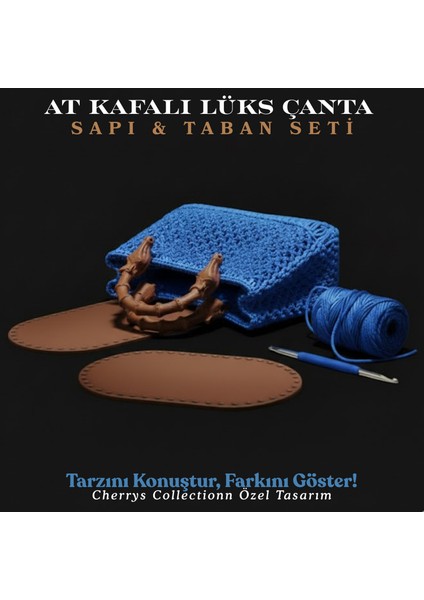 Premium At Kafalı Çanta Sapı ve Taban Seti fiyatları