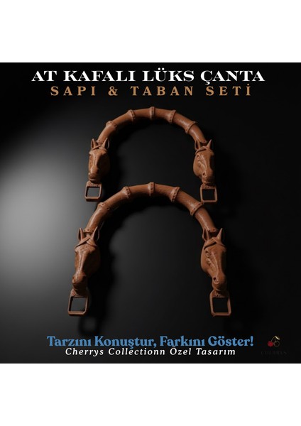 Premium At Kafalı Çanta Sapı ve Taban Seti indirimleri