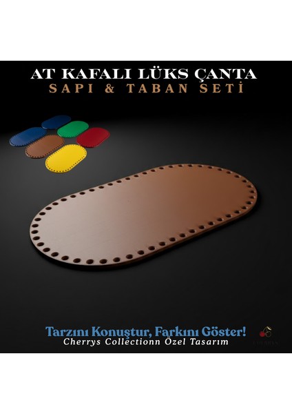 Premium At Kafalı Çanta Sapı ve Taban Seti