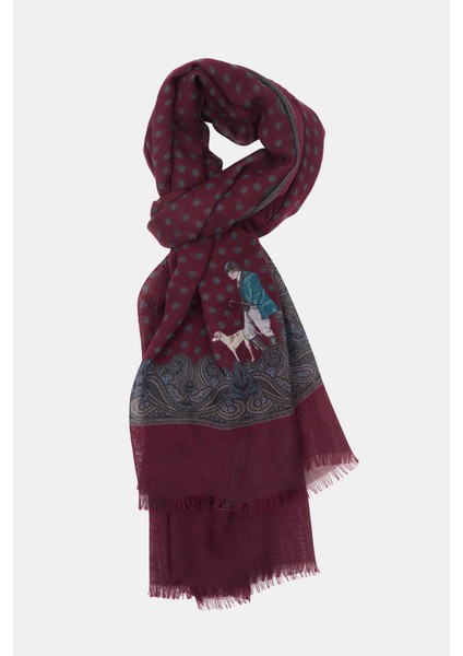 Erkek Yeşil Yün Kaşkol