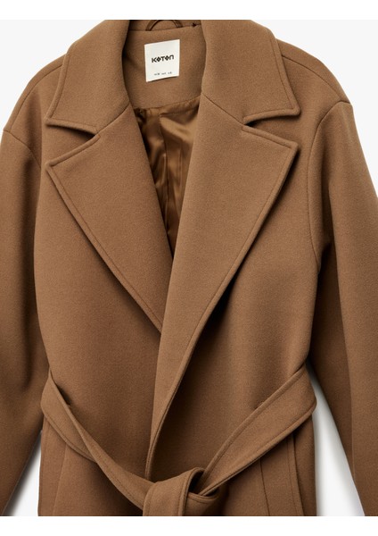 Uzun Kollu Cepli Kemerli Uzun Kaşe Kaban modelleri