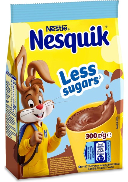 Nesquik Less Sugars Cocoa Drink Powder 300G