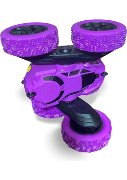 Uzaktan Kumandalı Şarjlı Akrobat Araba Mor 3977