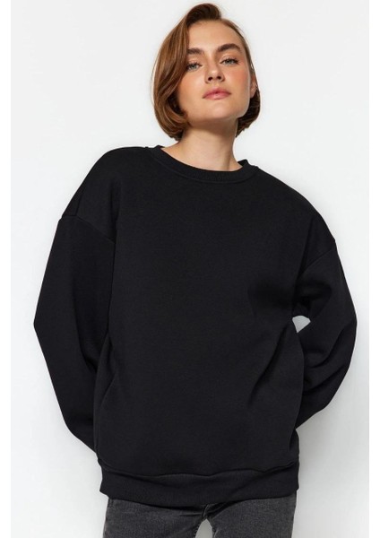 3 Iplik Şardonlu Kaliteli Bisiklet Yaka Sweatshirt