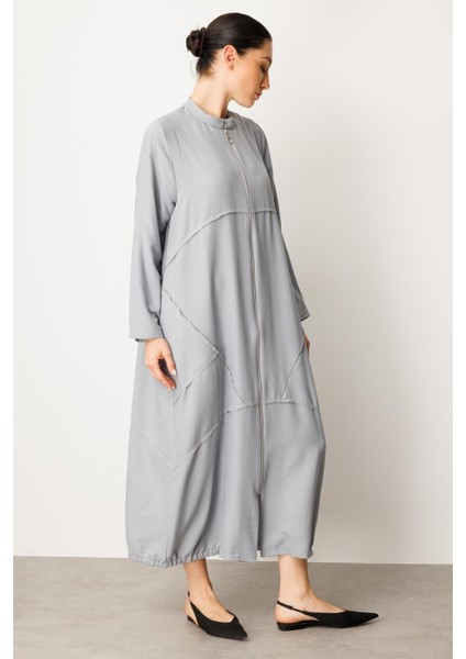 Ipekçe Kumaşı Sayesinde Hafif ve Ferah Spor Kap - Ferace-Gri fiyatları