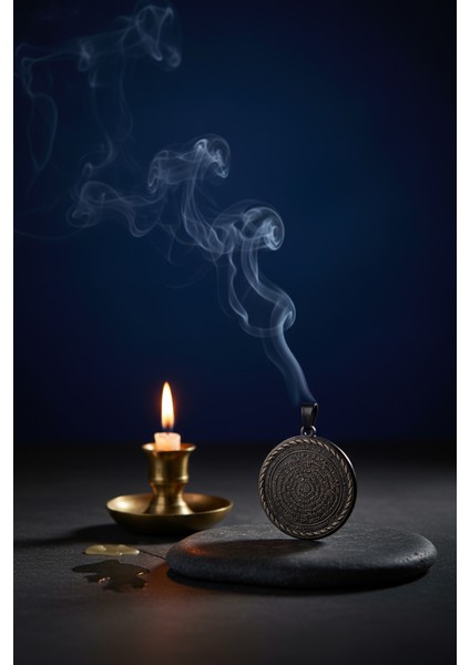 Süleyman Mührü ve Cin Mektubu Yazılı Çelik Kolye Kararmaz Paslanmaz Çelik Zincirli Unisex Kolye