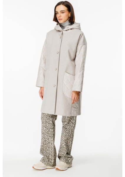 Sporty Kaşe ve Kapitone Uyumlu Özel Kaban-Gümüş fiyatları