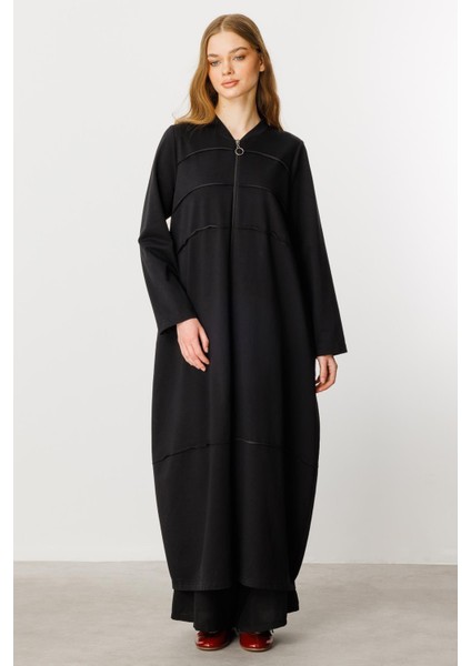 Ben Özel Pamuk Karışımlı Dökümlü ve Konforlu Kap-Siyah fırsatları