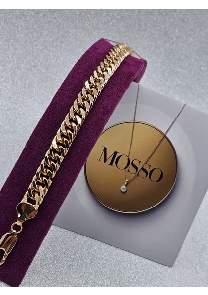 Xuping Gurmet Italyan Model Kalın Zincir Rosegold Renk Çelik Bileklik fiyatları
