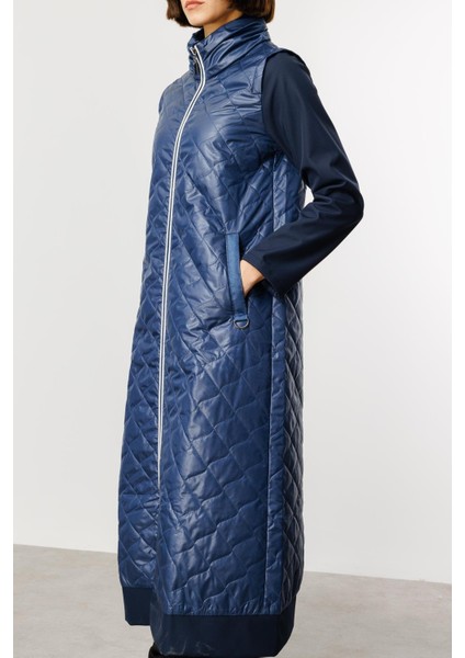 Rioy Kapitone ve Detay Kumaşlı Kaban Trench-Laci fırsatları