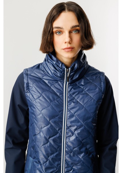 Rioy Kapitone ve Detay Kumaşlı Kaban Trench-Laci indirimleri