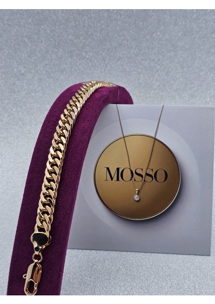 Xuping Gurmet Italyan Model Kalın Zincir Rosegold Renk Çelik Bileklik fırsatları