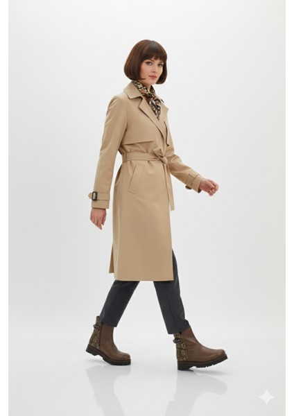 Mammimia Kadın Leopar Desenli Hakiki Deri Ortopedik Fermuarlı Düz Kalın Taban Günlük Bot M26/KB4240 indirimleri