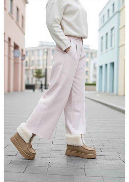 Kürk Detaylı Kadın Bot - Sıcak Tutan, Kaymaz Ortopedik Tabanlı Konforlu Kışlık Bot fırsatları