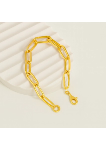 14 Ayar Altın Ataç Zincir Bileklik