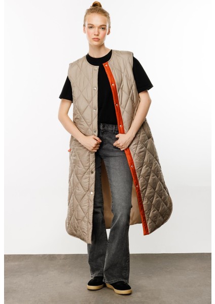 Armonia Çıt Çıt Kapamalı Renk Detayları ile Süslenmiş Zamansız Spor Yelek-Taş fiyatları